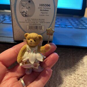 Cherished teddies 105396 little twinkies October figurine